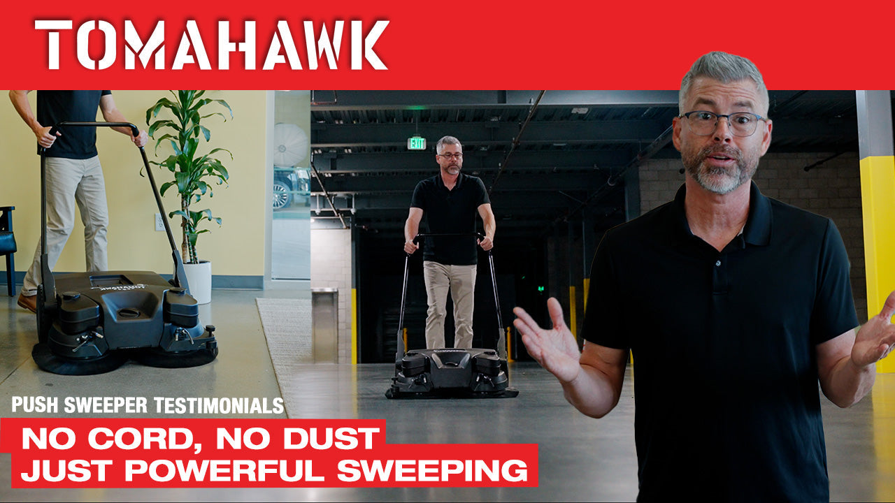 The Tomahawk eTOS30: A Smarter Way to Sweep the Jobsite