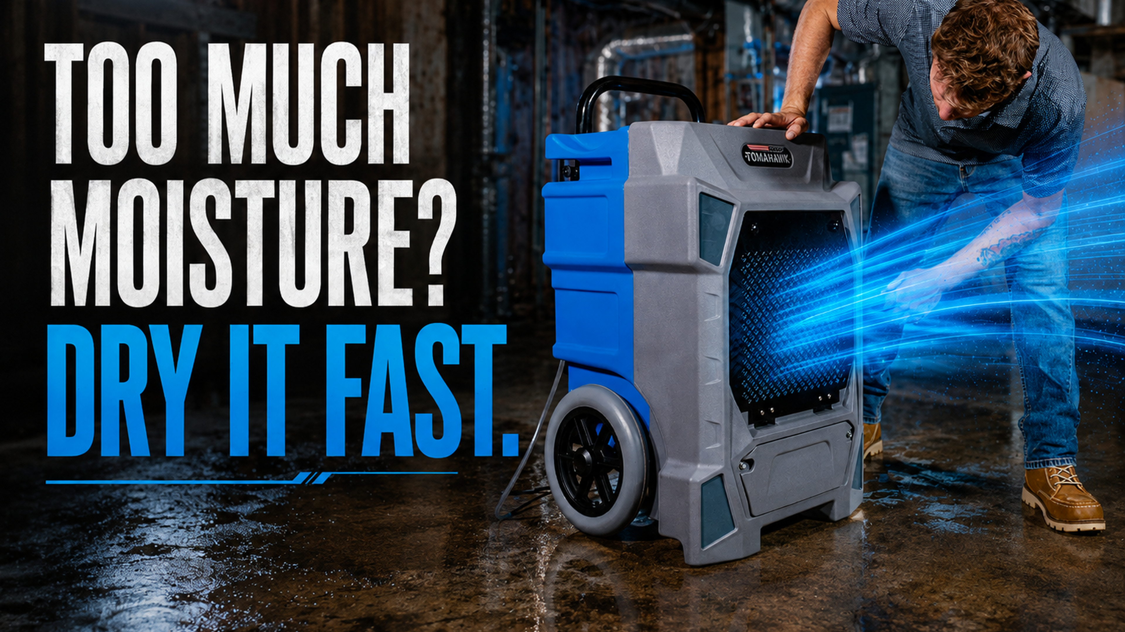 Dry Faster with the Tomahawk 230 Pint Commercial Dehumidifier