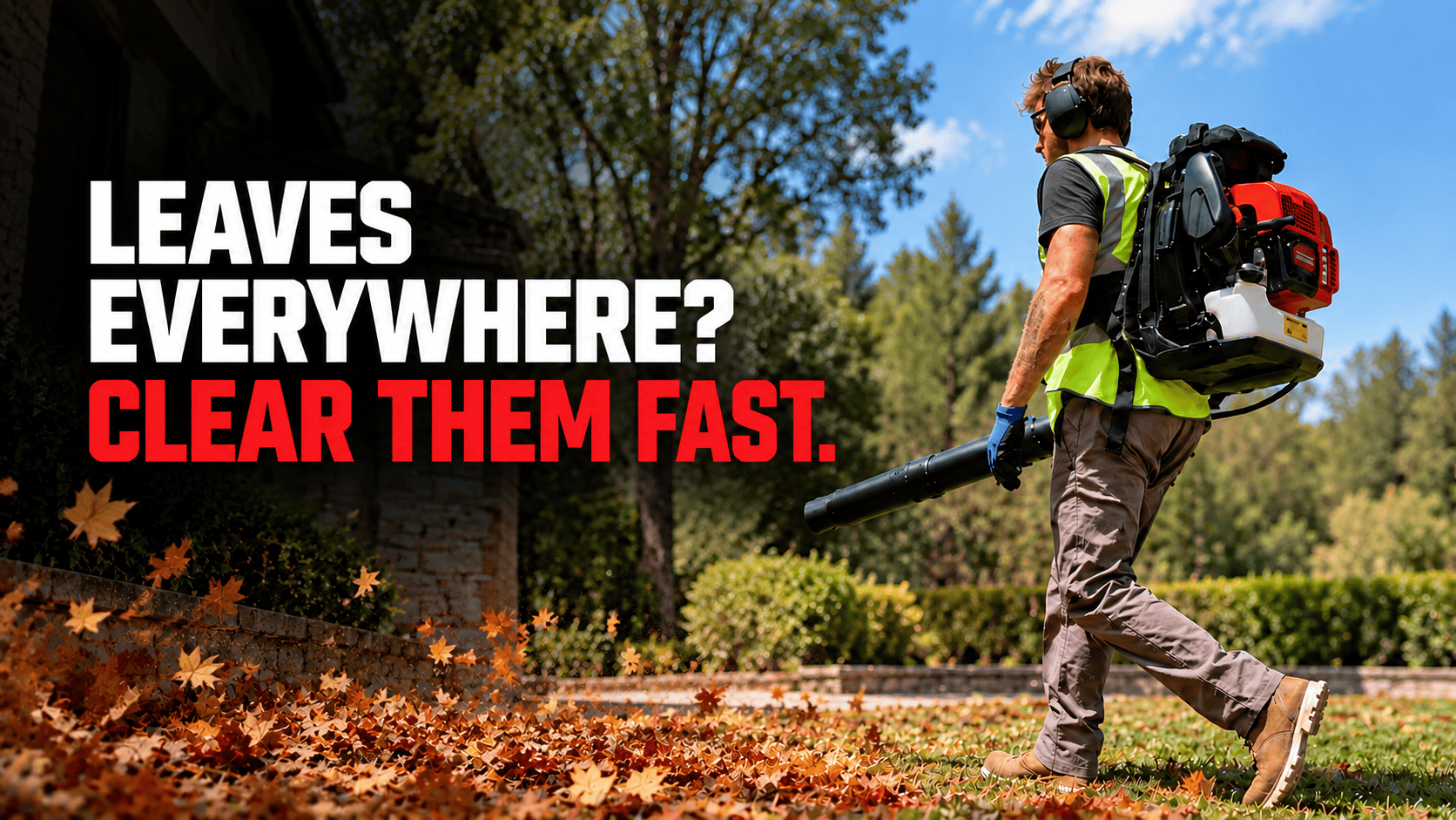 Clear More Ground with the Tomahawk 79.9cc Backpack Leaf Blower