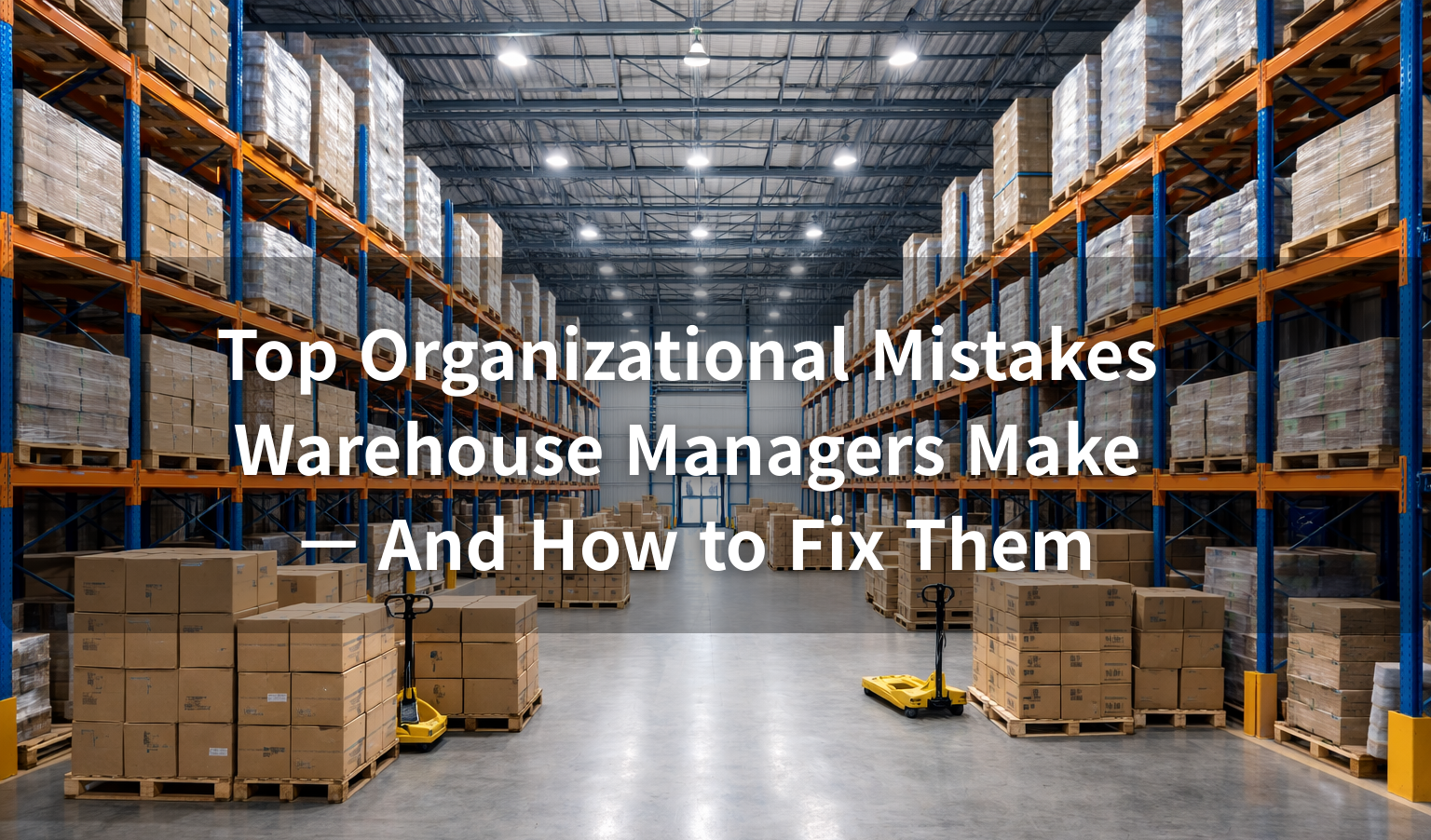 Top Organizational Mistakes Warehouse Managers Make — And How to Fix Them