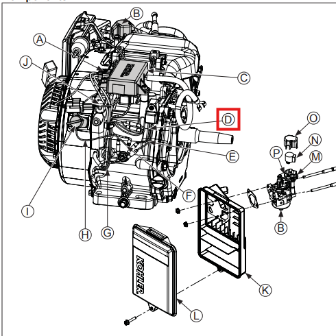 Oil Sensor Spare Part for Kohler CH260 4-Stroke Engine