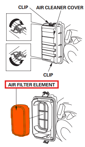 Air Filter Spare Part for Honda GX390 4-Stroke Engine