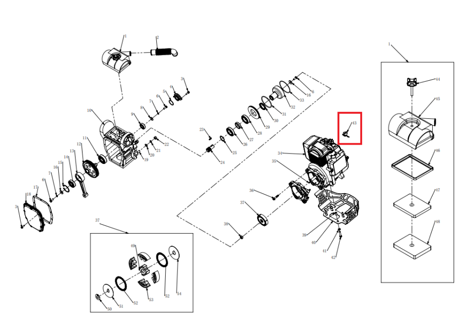 Kill Switch (P050) Spare Part for TR68H 3.6HP Honda Rammer