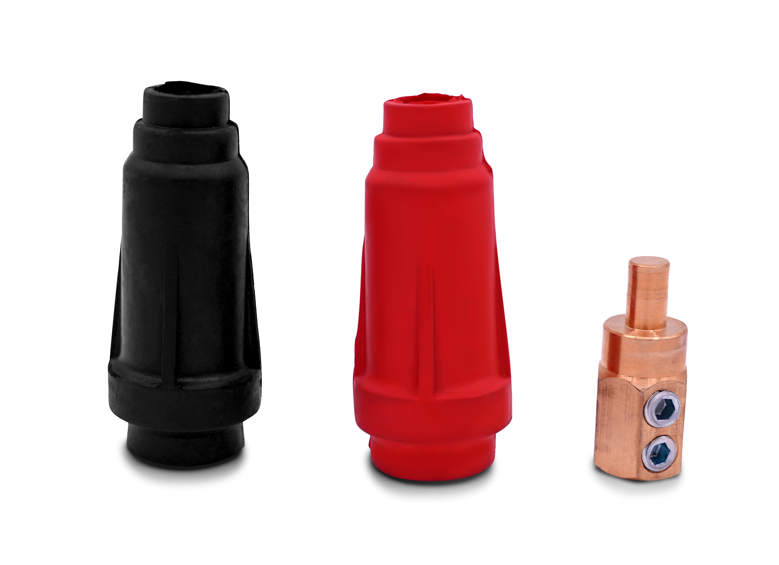 Welding Cable Panel Connector Plug with Rubber and Brass Set Spare Part for TWG120A 120 Amp Welder Generator