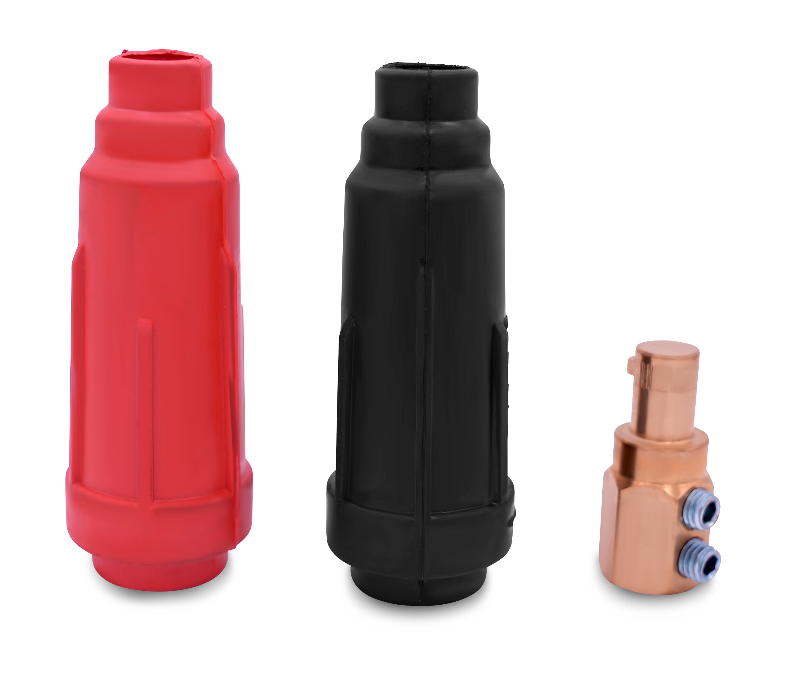 Welding Cable Panel Connector Plug with Rubber and Brass Set Spare Part for TWG210A 210 Amp Welder Generator