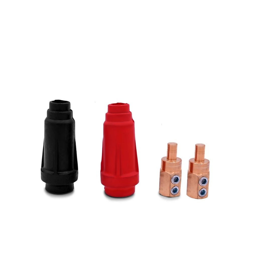Welding Cable Panel Connector Plug with Rubber and Brass Set Spare Part for TWG120A 120 Amp Welder Generator