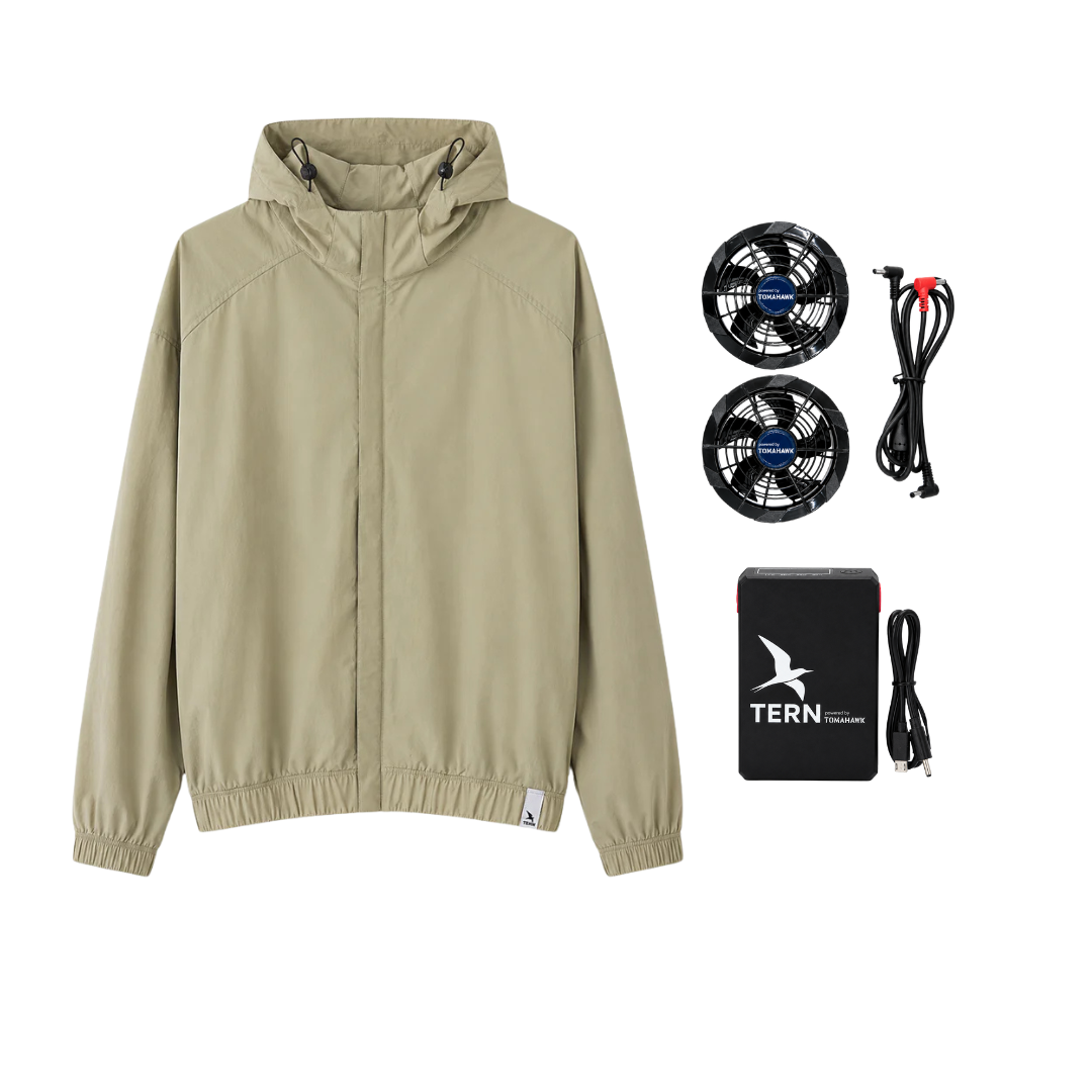 PRE ORDER: 30V Battery-Powered Fan-Cooled Long Sleeve Complete Cooling System Kit