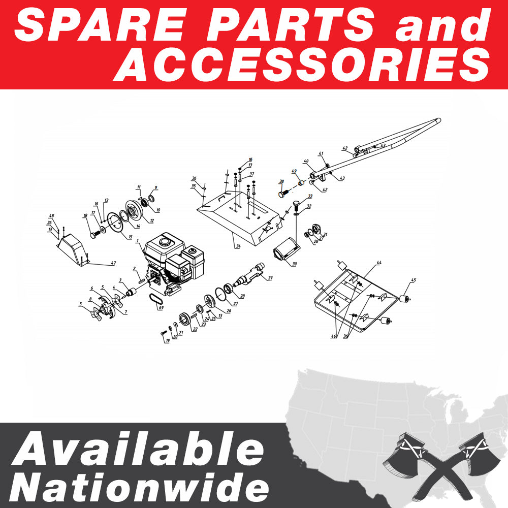 5.5 HP Honda Powered Gas Plate Compactor Tamper for Asphalt, Soil Compaction - Tomahawk Power