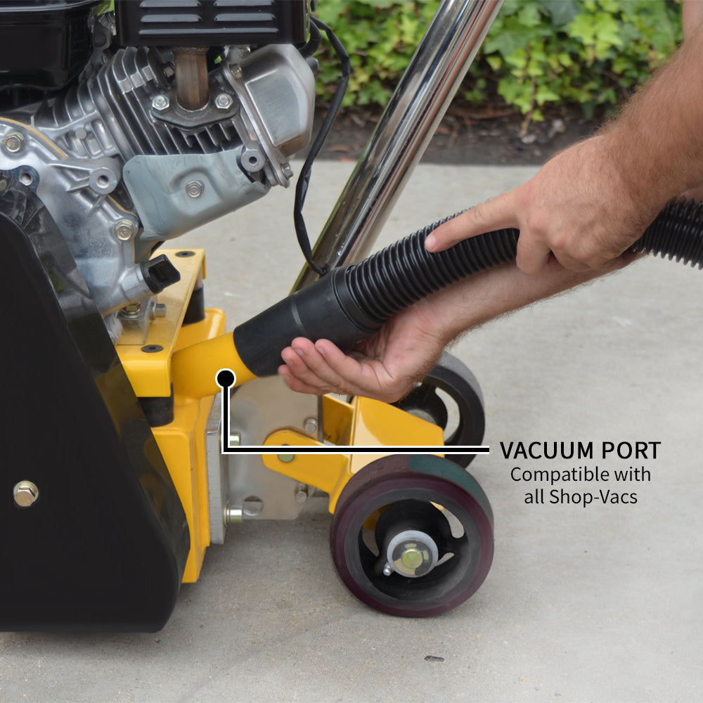 8” Gas Concrete Scarifier Planer Grinder with 5.5 HP Honda Engine & Drum - Tomahawk Power
