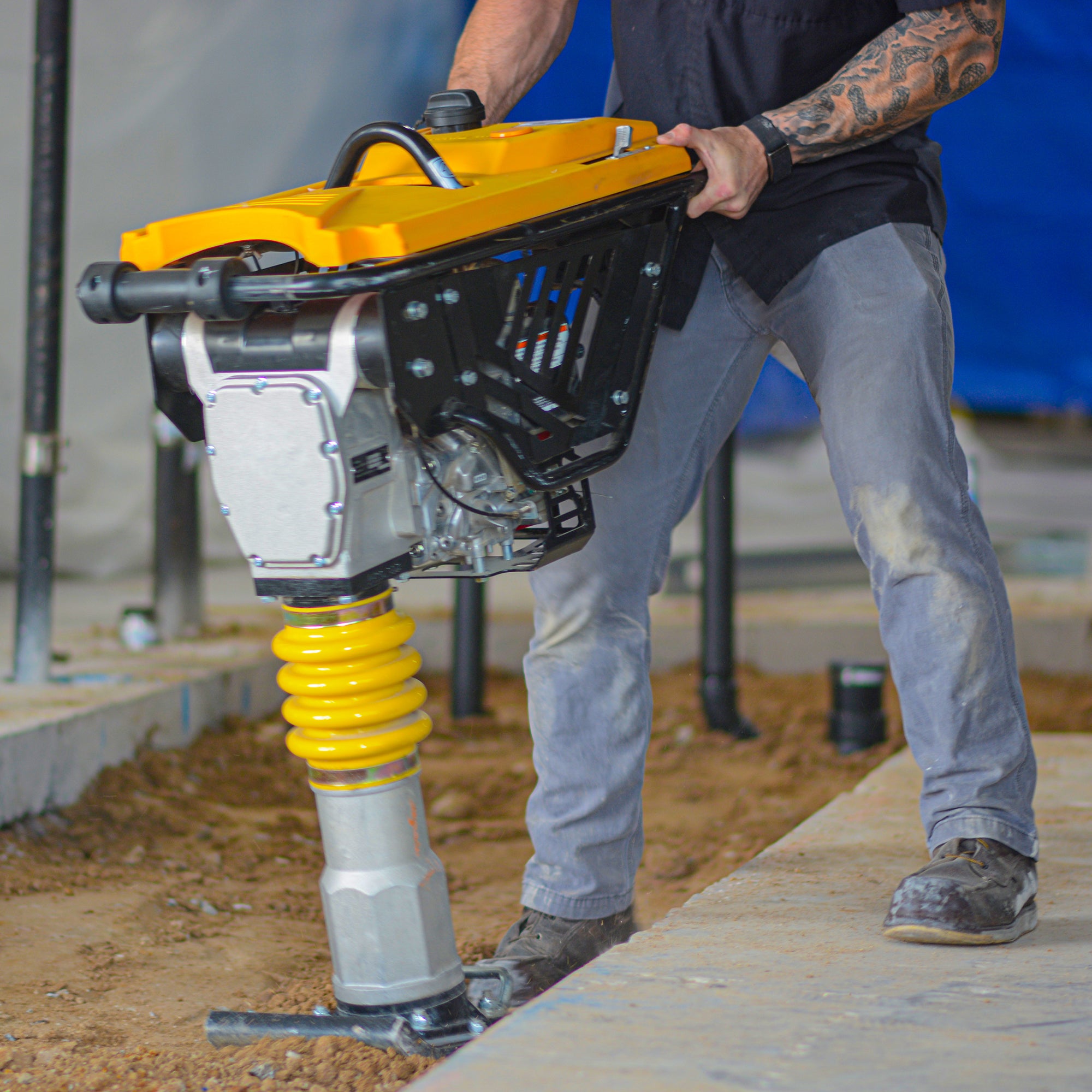 3 HP Honda Vibratory Rammer Tamper with Honda GX100 Engine 3350 lbs/ft