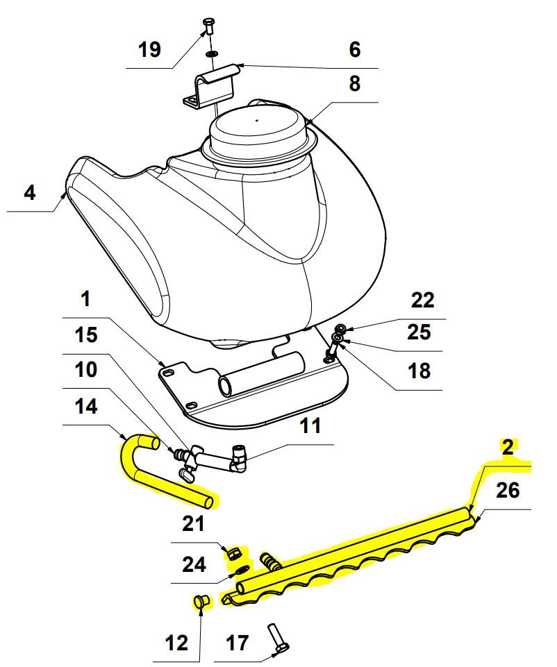 Water System for TPC90H Plate Compactor
