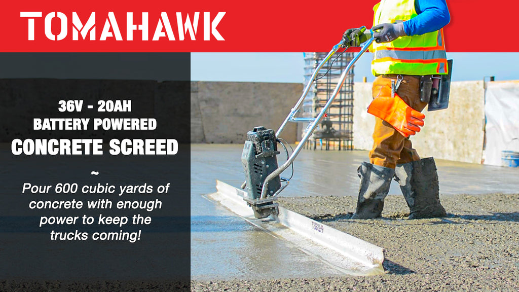 Battery Powered Vibrating Concrete Power Screed 36V/5Ah