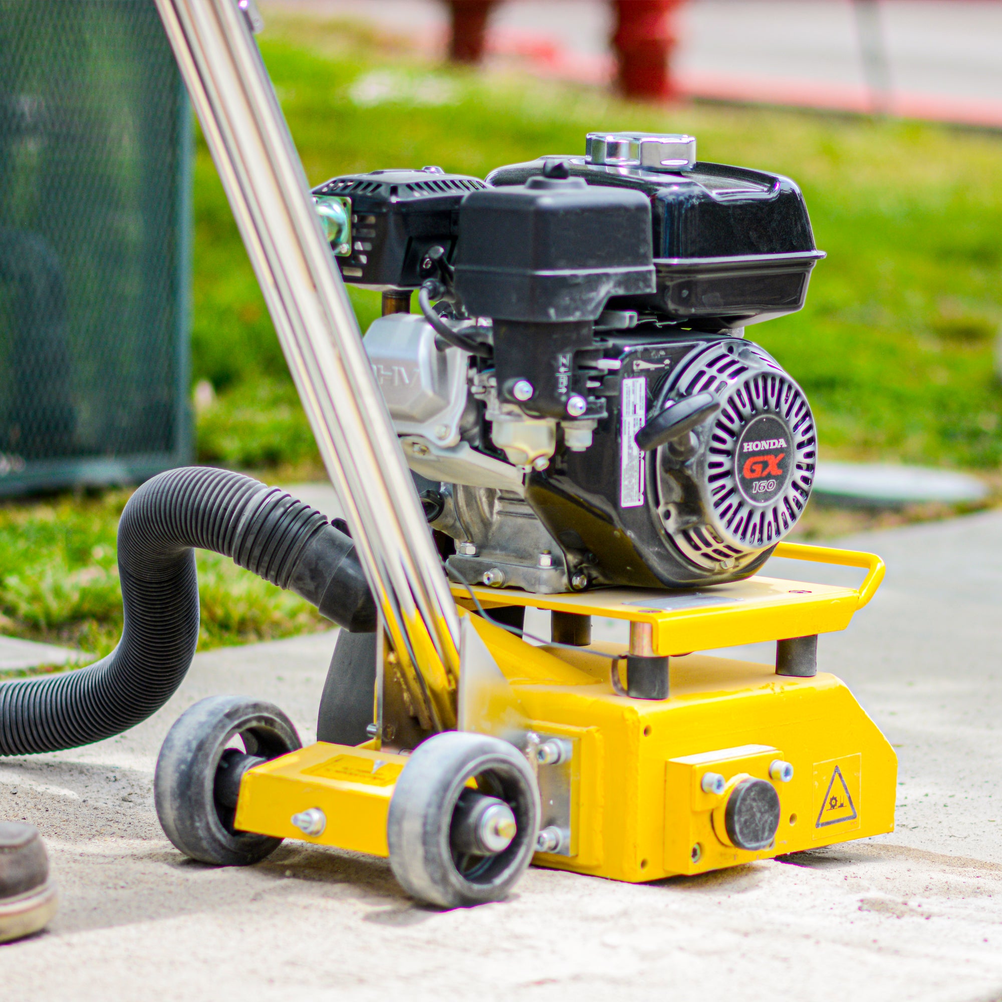 8” Gas Concrete Scarifier Planer Grinder with 5.5 HP Honda Engine & Drum
