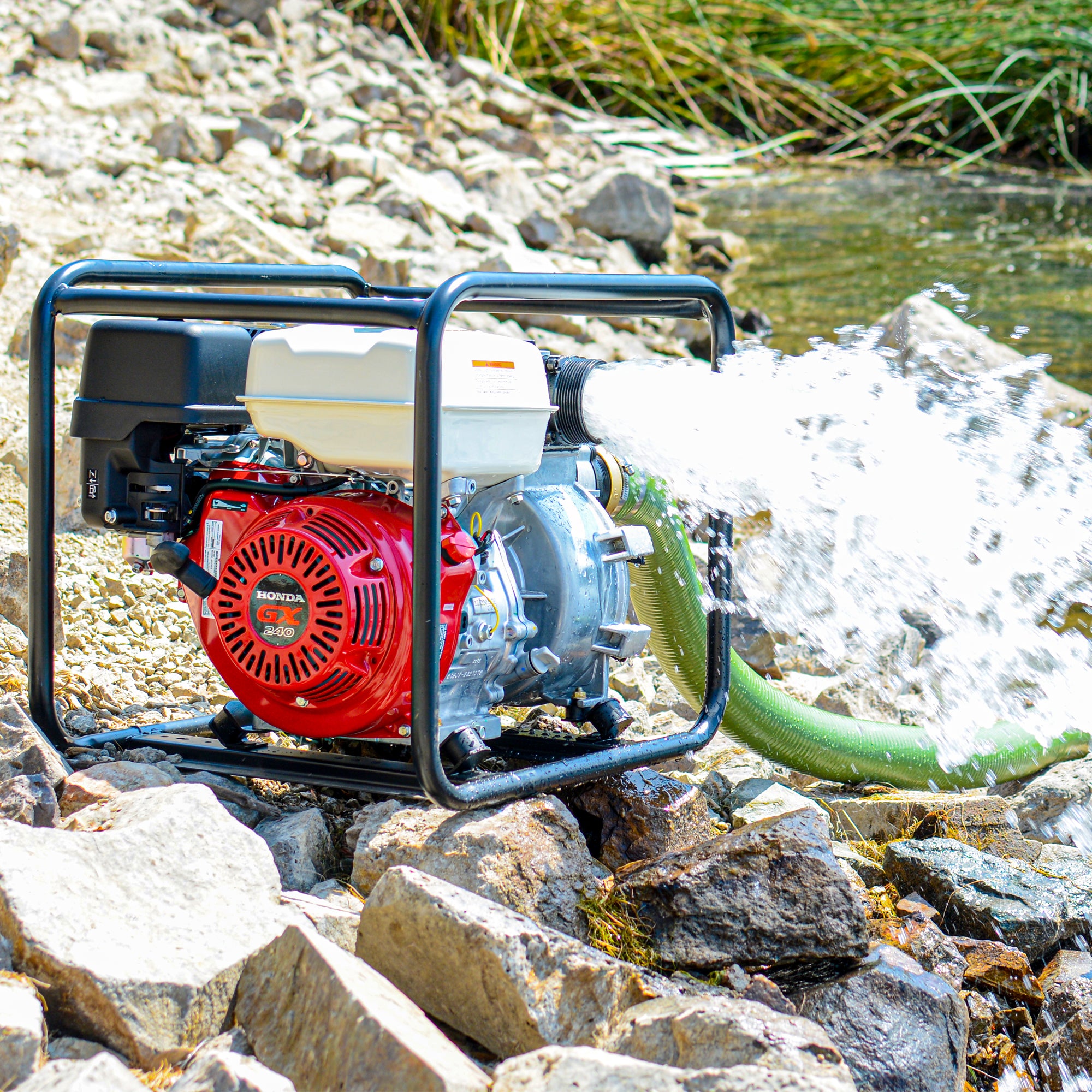 PRE ORDER: 3 Inch Trash Water Pump 375 GPM 8 HP GX270 powered by Honda Portable Utility