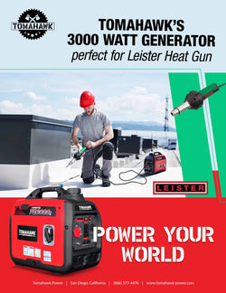 Power On the Go: Why the Tomahawk TG3000i Generator is Perfect for Roofers Using Leister Heat Guns