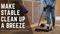 Make Stable Cleanup a Breeze with the Tomahawk Push Sweeper