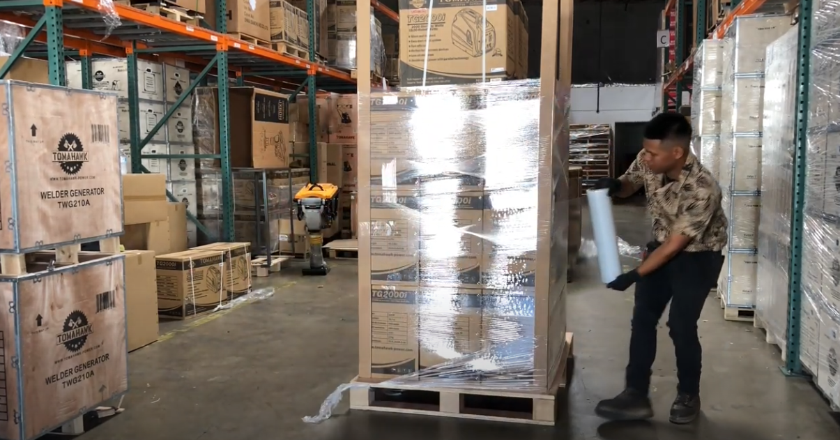 The Best Way To Safely Shrink Wrap A Freight Pallet