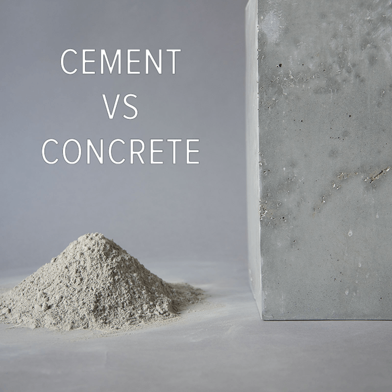 Are Concrete and Cement the Same Thing?