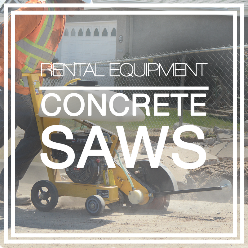 Rental Equipment: Concrete Saws