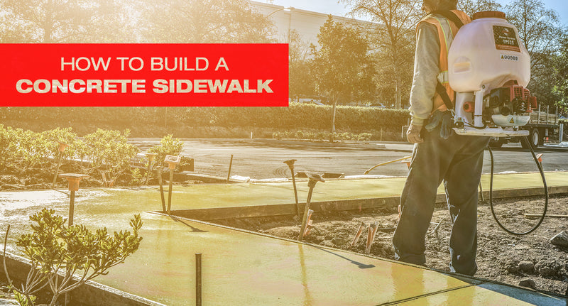 How to Build a Concrete Sidewalk with the Compaction Equipment