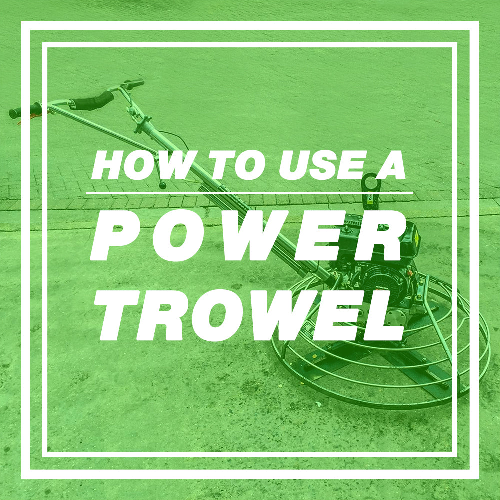 How to Use a Power Trowel on Concrete