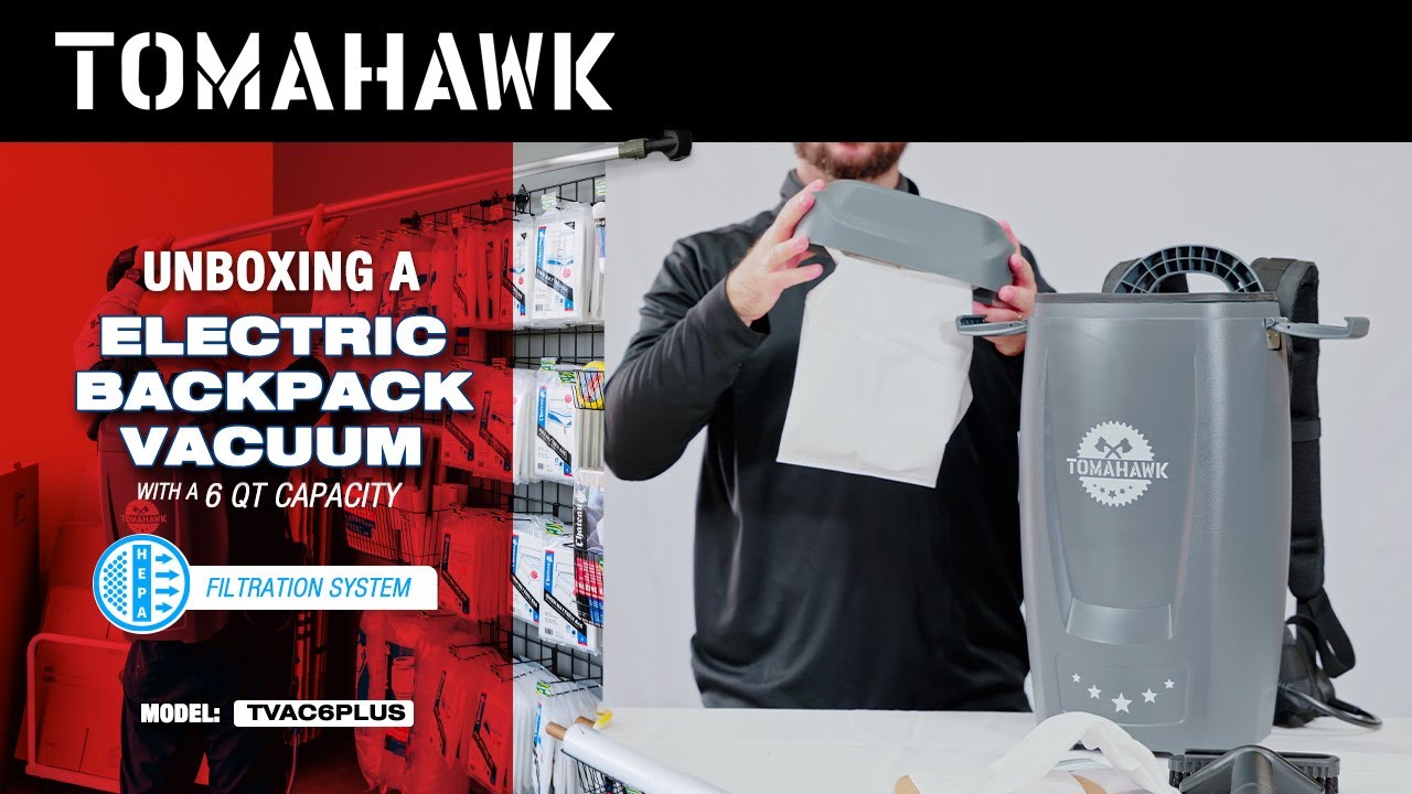 Unboxing the Tomahawk Electric Backpack Vacuum: Power Cleaning Just Got Lighter