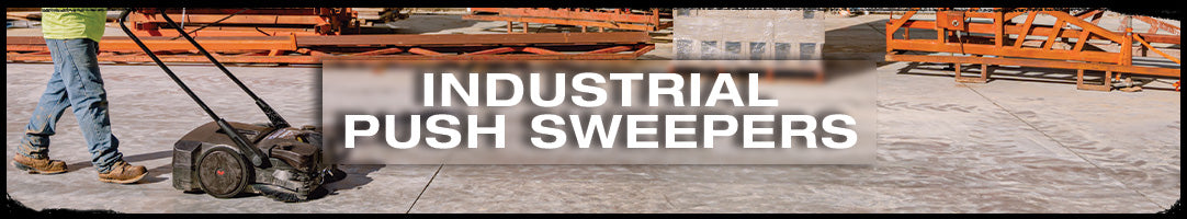 Industrial Push Sweepers for Warehouse & Outdoor Cleaning