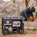 Factory Reconditioned 7 HP Gas Powered Portable 2,200 Watt Generator with 120 Amp Welder