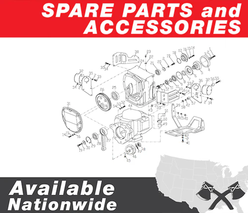 Handle Shockmount #42 (HZR80.5-2) and #43 (GB/T6170) (P009) Spare Part for TPC80 6HP Kohler Compactor