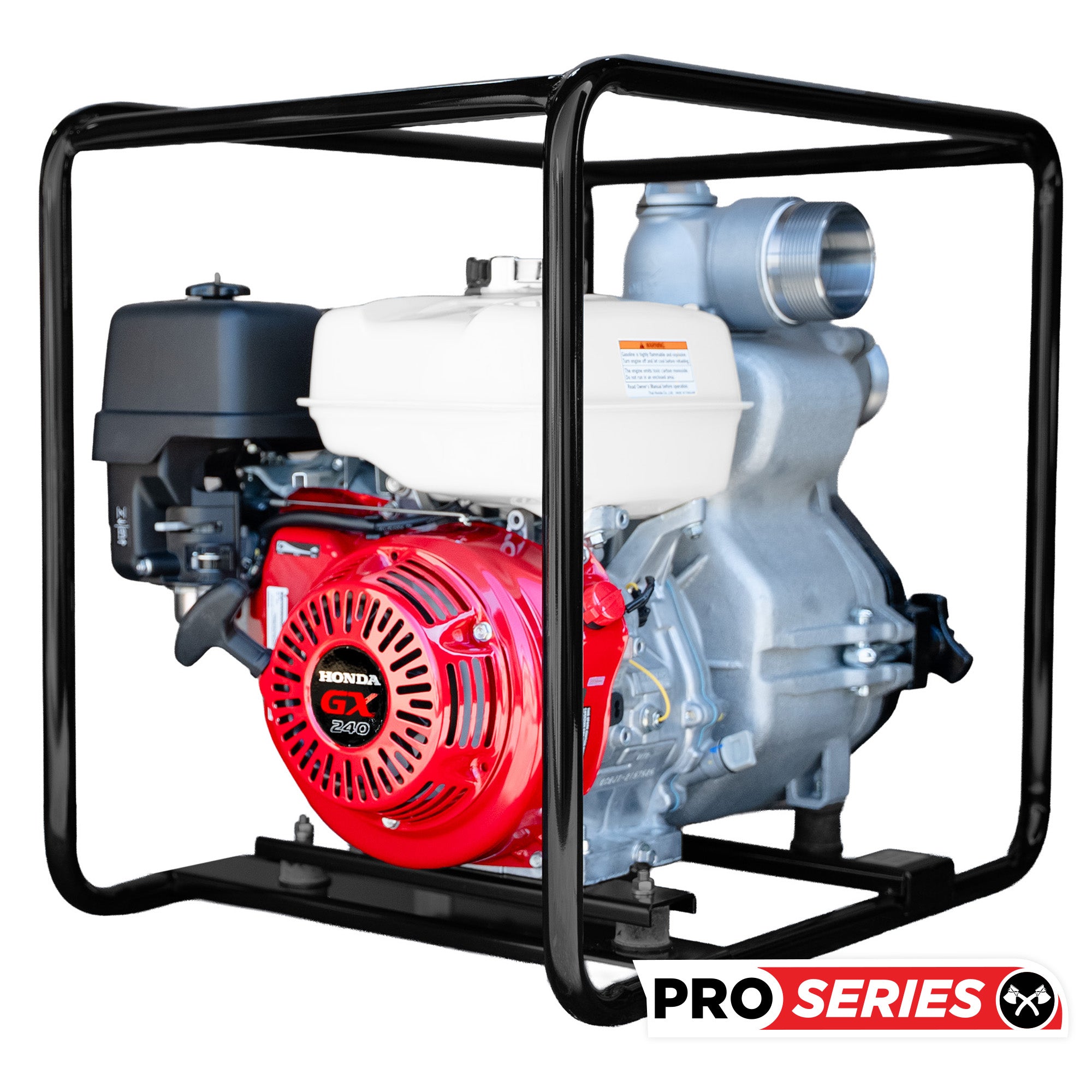 3 Inch Trash Water Pump 375 GPM 8 HP GX240 powered by Honda Portable Utility X-Series