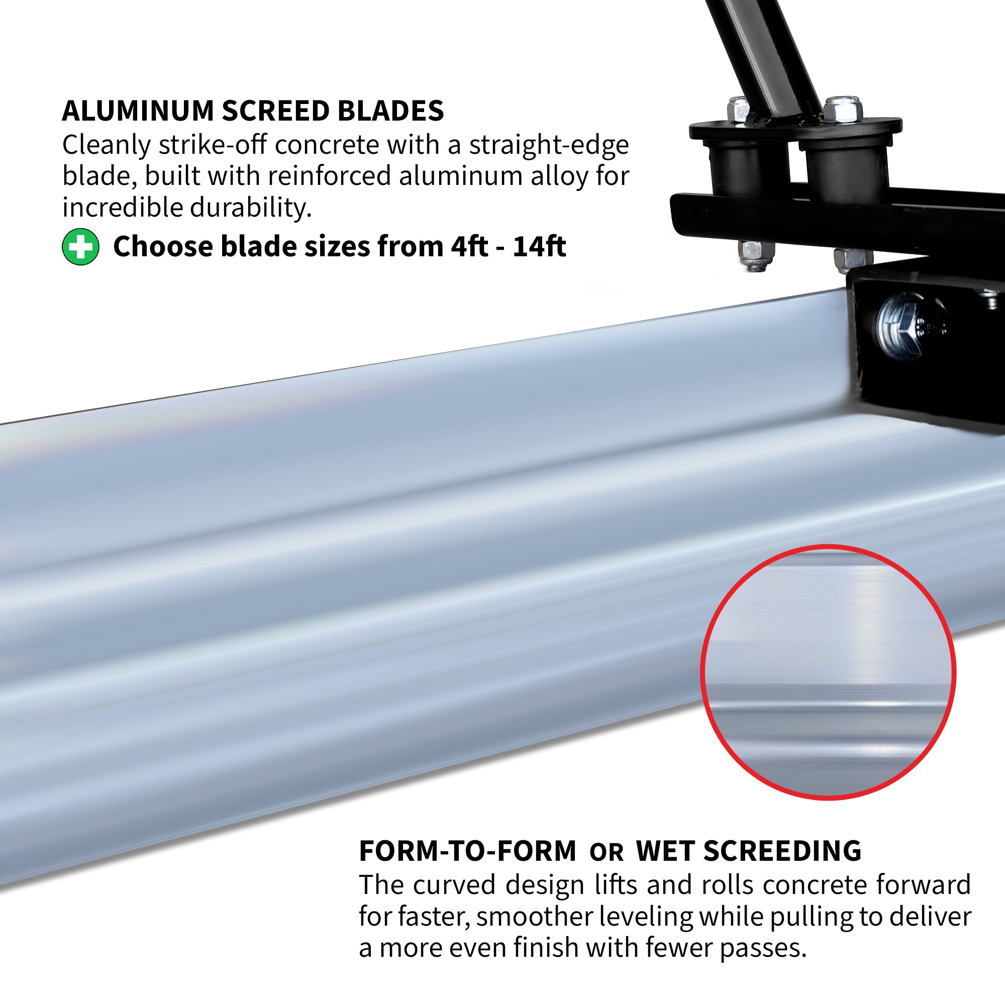 Tomahawk Battery Power Screed 36V 7ah Single Aluminum Blade Bundle (Choose 4ft, 6ft, 8ft, 10ft, 12ft, 14ft)