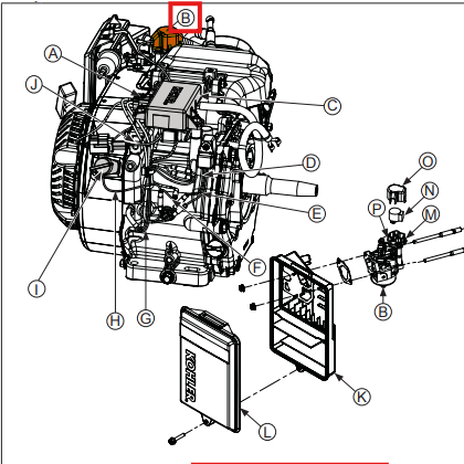 Carburetor Replacement Spare Part for Kohler CH260 4-Stroke Engine