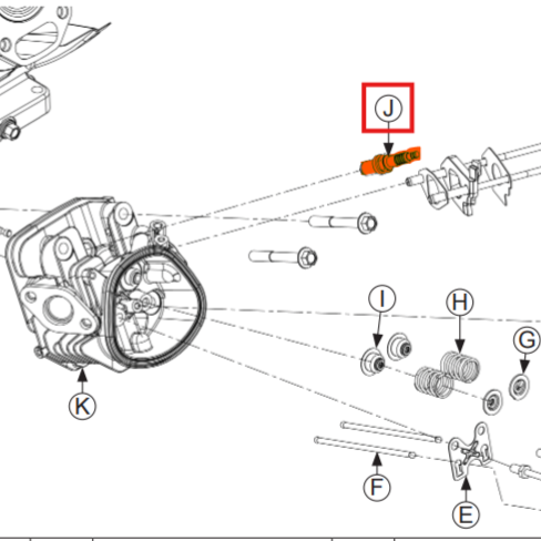 Spark Plug Spare Part for Kohler CH260 4-Stroke Engine