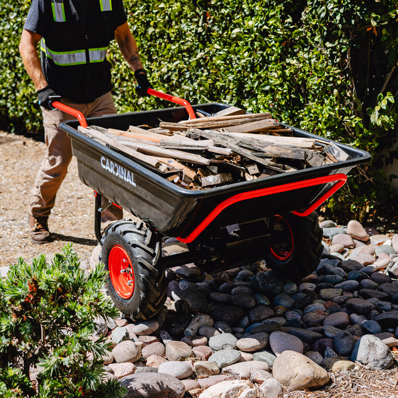 Heavy Duty Electric Utility Cart 40V Battery-Powered Wheelbarrow 660-lb. Bucket Capacity