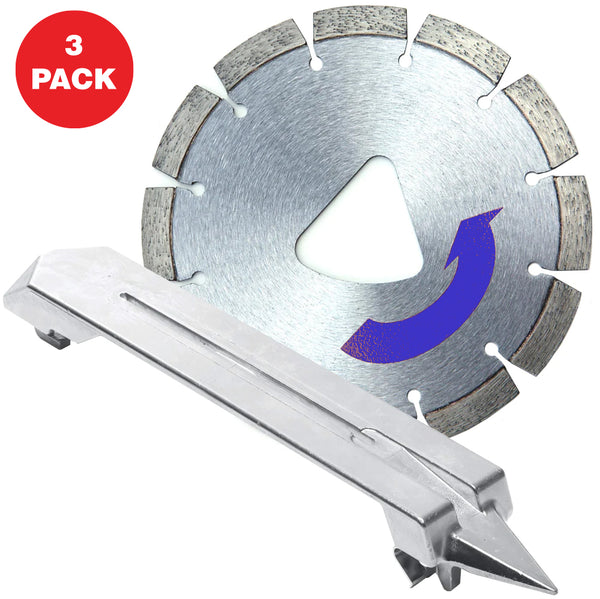 6" XP Purple Series Diamond Premium Hard Concrete Saw Blade – 3 Pack