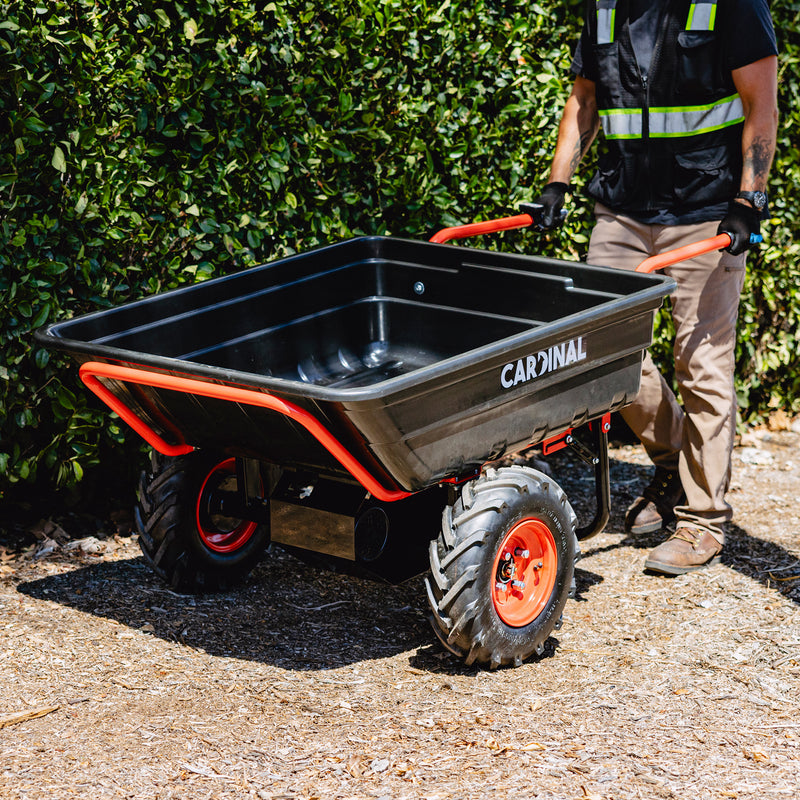 Heavy Duty Electric Utility Cart 40V Battery-Powered Wheelbarrow 660-lb. Bucket Capacity