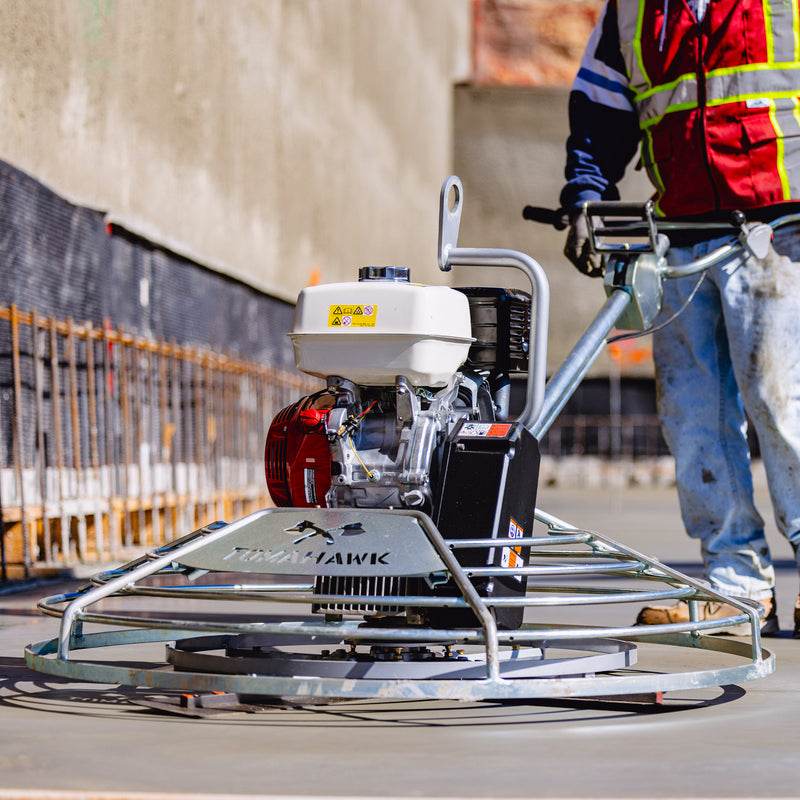 Factory Reconditioned 46" Honda Concrete Fast Pitch Power Trowel with 8.5HP Honda GX270 Combo Blades and Float Pan Finishing Tool