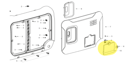 Oil Maintenance Cover for 5500 Watt Inverter Generator TG5500i (Part No. 1142.528.0010.A6.00)