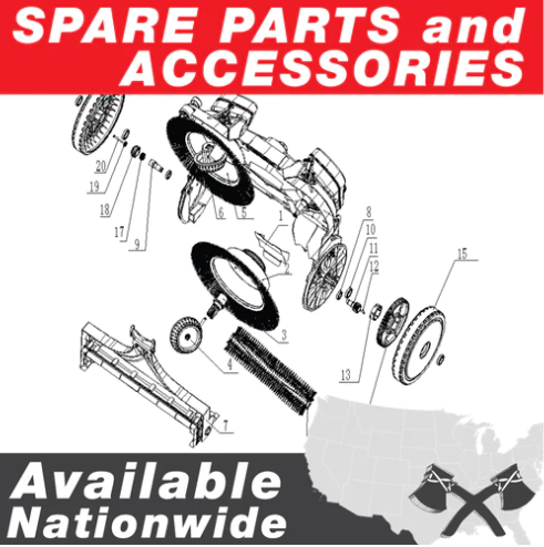 Crank Case Dual Air Filter for JX60H and TR68H Tamping Rammer (1101-00023-4) & (1101-00022-4)