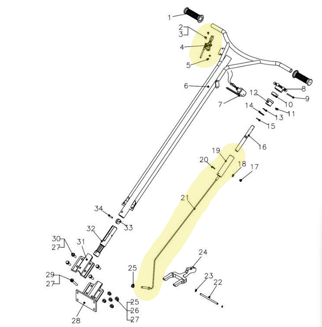 Throttle Cable for 24