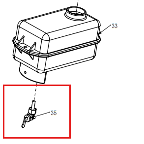 4 Stroke Carburetor for JX60H and TR68H Tamping Rammer (Part #35)