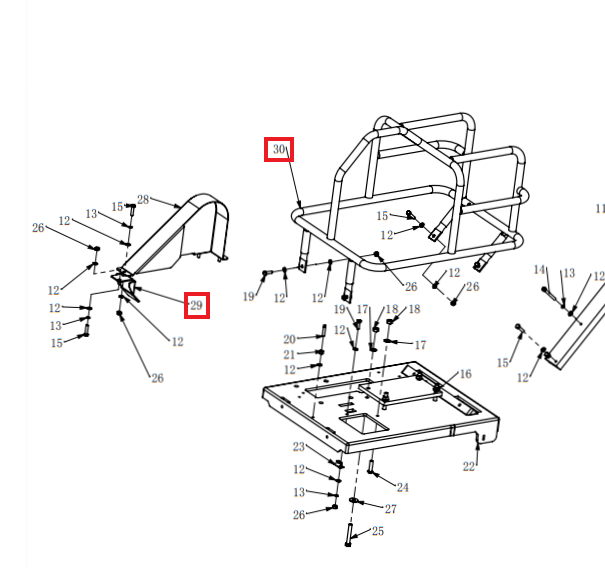 Metal Plate Replacement (P029-P031) Spare Part for TFS6H 6" Early Entry Green Concrete Saw