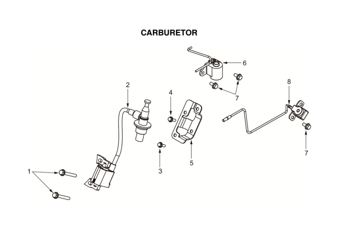 Carburetor for 2000 Watt Inverter Generator TG2000i (Part No. 2260.T48.C01V.00.00)