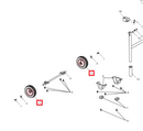 Wheel kit (P038) Spare Part for TG9000i 9000 Watt Inverter Generator