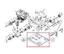 Base Plate Replacement Spare Part for TPC80 6HP Kohler Compactor