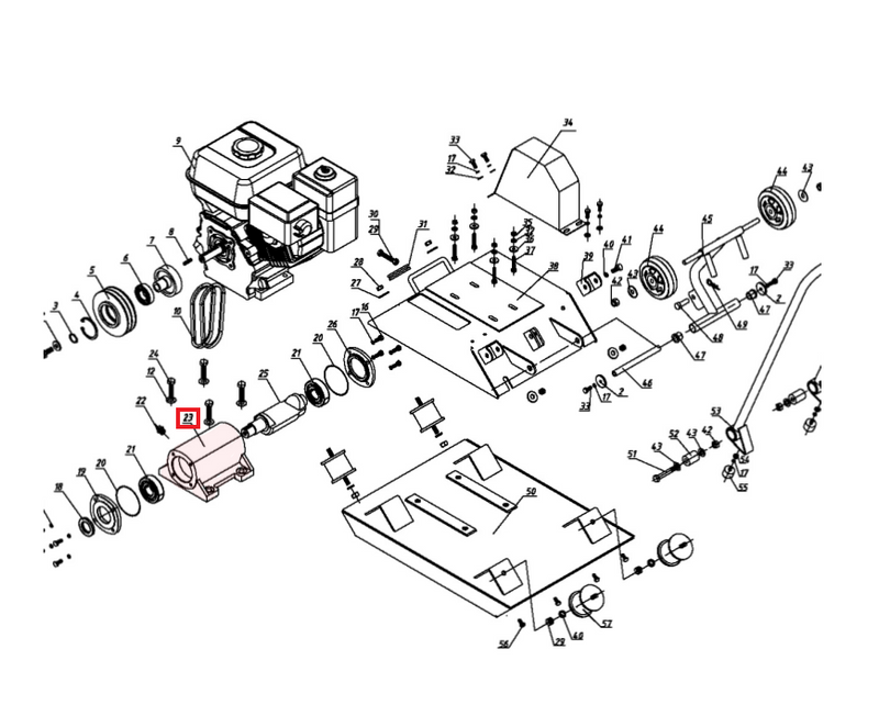 Exciter Box Spare Part for TPC80 6HP Kohler Compactor