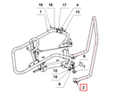 Handle Bar Spare Part for TPC90H 5.5HP Honda Compactor