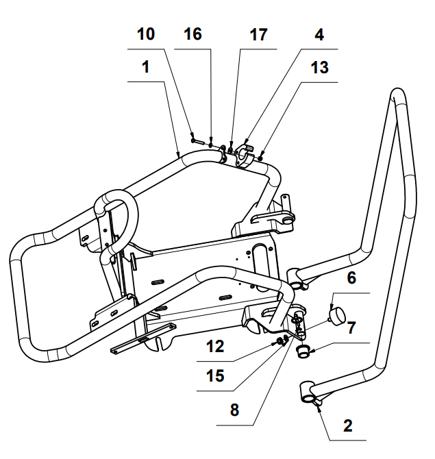 Rubber Handle Bar Mounts (P019) Spare Part for TPC90H 5.5HP Honda Compactor