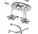 Right Handle Assembly Spare Part for TRT46V 8ft Ride-On Power Trowel