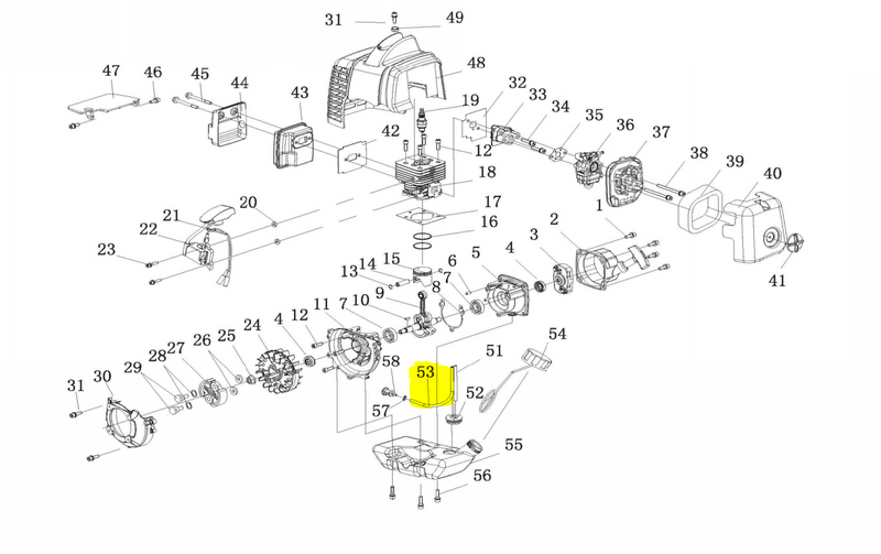 2 Stroke Engine Fuel Filter and Fuel Line for Backpack Foggers (